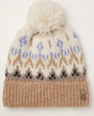 £12 • Buy Fat Face Fairisle Knit Beanie Hat New