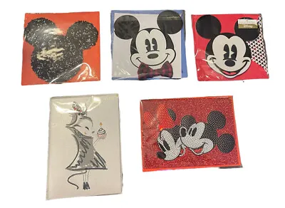 Disney's Mickey & Minnie Mouse PREMIUM CARD Lot (5) Papyrus 3D Crystals & Beads • $29.99