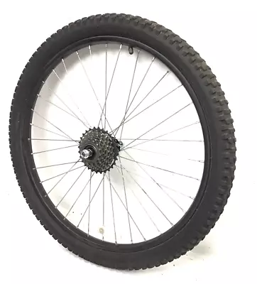 24  Rear Bicycle Black Wheel 7-speed Freewheel And 1.95  Tire Montain Bike #R24Q • $41.97