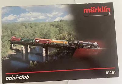 Marklin Z 81461 Steam Loco 4 Freight Cars Power Pack 110v Tracks Starter Set • $565.88