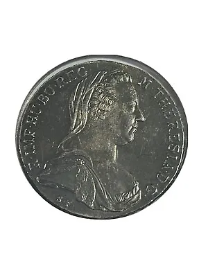1780-SF Austria 1 Thaler Maria Theresa Large Silver Coin Restrike • $46