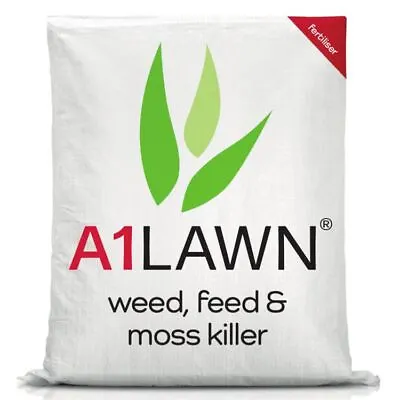 A1 Lawn Double Strength Feed Weed & Moss Killer (10-2-2+8fe) • £40.99