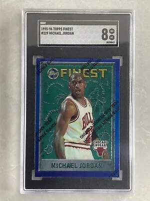 Michael Jordan 1995-96 Topps Finest Basketball #229 Sgc 8 Near Mint W Coating • $39