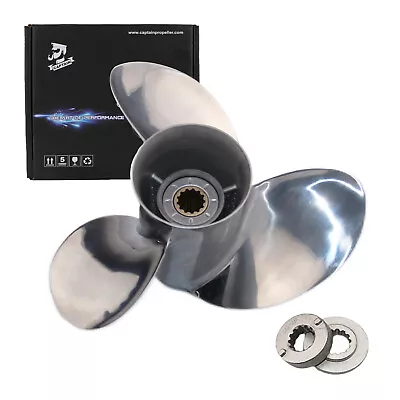 Stainless Steel Propeller 10 3/8x14 For Mercury Bigfoot Force 25-70hp 2/4 Stroke • $166.47