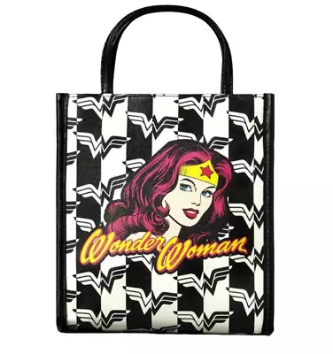 WONDER WOMAN DC Comics Cartoon Multicolor Chic Exclusive Women's Handbag • $26