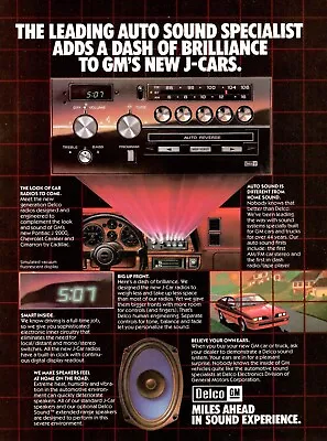 VINTAGE 1981 AC Delco Car Radio Stereo Print Ad • $9.99