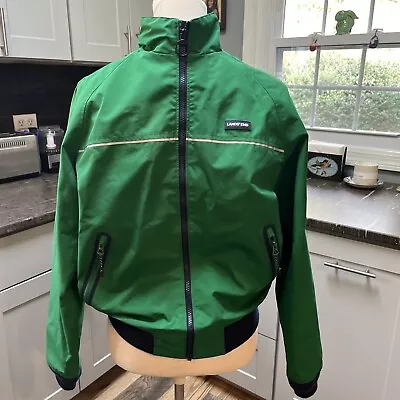 Land's End Classic Green Navy Men's Squall Jacket Size Small 34-36 EUC Unisex • $32