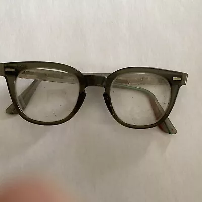 NORTON Eyeglasses Heavy Duty Frames 48 22 Vintage Retro Dark Gray / Black USA • $42.88