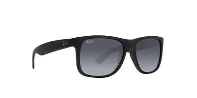 Ray-Ban Justin Rubber Black/Grey Gradient 54mm Sunglasses RB4165 601/8G • $99.99