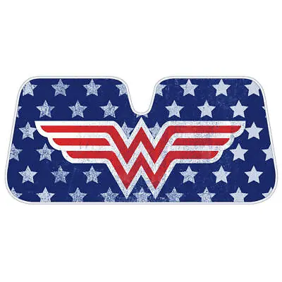 CarXS Awesome Wonder Woman American Stars Car Sun Shade Windshield Protector • $18.95