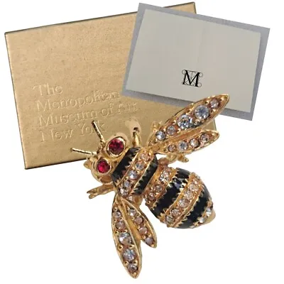 Metropolitan Museum Of Art 24K GP Faberge Bumble Bee Brooch British Collection • $64.99