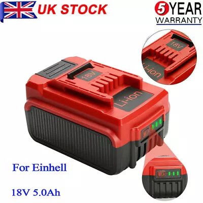 £33.99 • Buy For Genuine Einhell 4511396 18V 5.0Ah Power-X-Change Battery Replacement