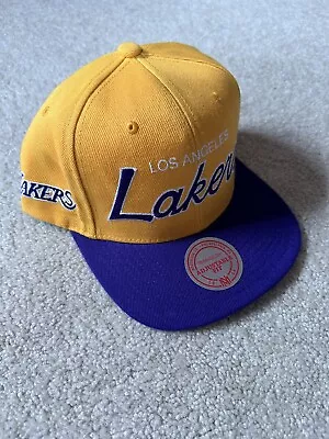 Mitchell & Ness Los Angeles Lakers SnapBack Cap Purple Yellow Snap Back • $19.99
