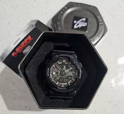 Casio Black Analog & Digital G-Shock Watch GA110-1B • $30