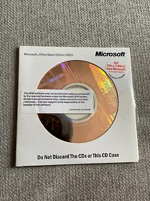 Microsoft Office 2003 Basic Edition With Product Key • $23.99