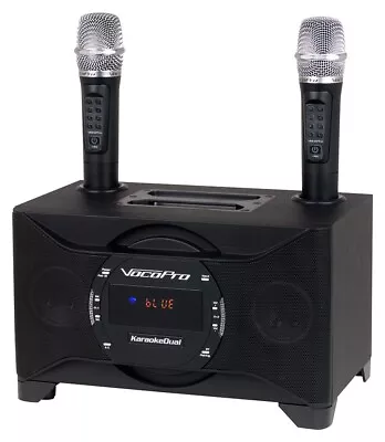 VOCOPRO KaraokeDual 100W Bluetooth/Smart TV Karaoke System W/2  Wireless Mics • $269