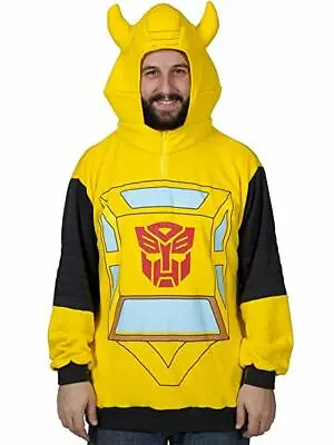 $19.99 • Buy Transformers Mens Autobots Bumblebee Costume Cosplay Halloween Hoodie New S-4XL