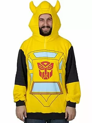 $19.99 • Buy Transformers Mens Autobots Bumblebee Costume Cosplay Halloween Hoodie New S-4XL