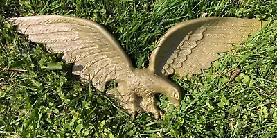 American Eagle Patriotic Bird Cast Metal 28  Wing Span Wall Decor USA Art Gold • $55.11