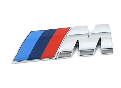 GENUINE BMW ///M-SPORT EMBLEM LOGO BADGE M-TECH Chrome Universal 51148058881 • $52.95
