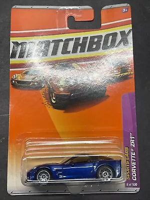 Matchbox Corvette ZR1 Sports Cars Blue 8/100 Diecast Metal 2010 • $16.99