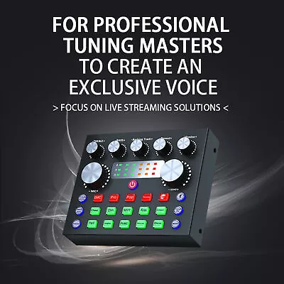 V8s Sound Card Voice Beautifying Stable Performance Live Streaming • $32.36