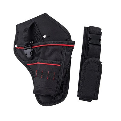 Heavy Duty Electrician Tool Bag Bit Holder With Belt Waist Drill Storage Po URUK • £9.88