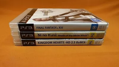 Playstation 3 Fantasy Triple Pack Final Fantasy 13 Kingdom Hearts 2.5 NI No Kuni • $50