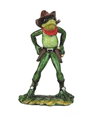  7.25  H Cowboy Frog Statue Funny Animal Decoration Figurine Office  • $53.39