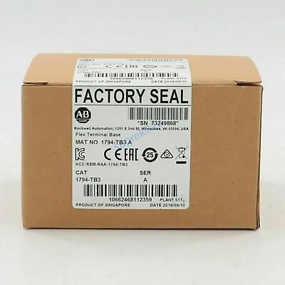$49.99 • Buy Allen-Bradley 1794-TB3 Flex Terminal Base Module Factory Sealed New