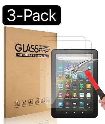 3PCS Tempered Glass Screen Protector For Amazon Kindle Fire HD 7  8  10  Tablet • $11.80