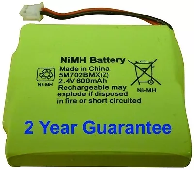 £4.95 • Buy 1 X New BT Verve 450 410 Cordless Telephone Battery 5M702BMX NiMH 2.4V 600mAh