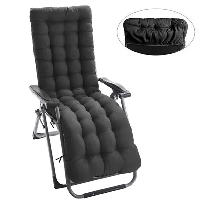 UK Sun Lounger Cushion Bench Chair Sunbed Garden Recliner Replacement Anti Slip • £10.99