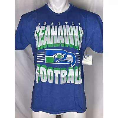 Seattle Seahawks 47 Brand Vintage Tubular Blue Legacy Men's T-Shirt NWT • $19.49
