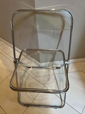 Anonima Castelli Mid Century Italian Lucite Folding Chair 29”T • $425