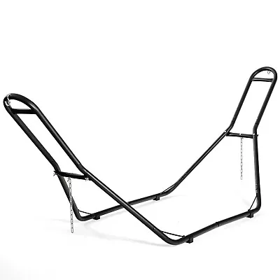 Lightweight Hammock Stand Only Heavy-Duty Steel 150kg Hammock Frame Outdoor • £53.95