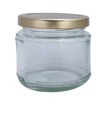 £10.95 • Buy Jam Chutney Pickling Preserving Glass Squat Jars 200ml With A Variety Of Lids