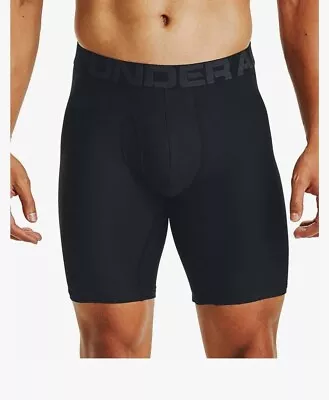 Under Armour UA Tech BoxerJock Boxer Briefs Black 2 Pack 9  Inseam Size XS • $24.99