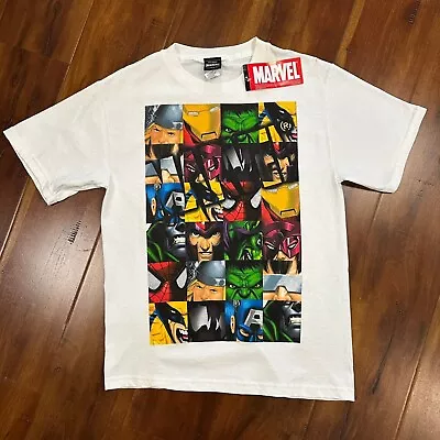 Marvel Mad Engine Vtg T-Shirt Hulk Magneto Spiderman Wolverine Ironman Large • $30