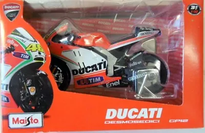 Maisto DUCATI Desmosedici GP12 Valentino Rossi 46 1:10 Scale Motorbike • £29.99