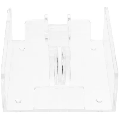  Flat Napkin Dispenser Square Holder Transparent Tissue Box Vertical • £12.69