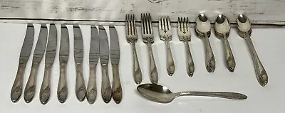 Vintage Oneida Community Tudor Plate Silverware Flatware 48 Piece • $55