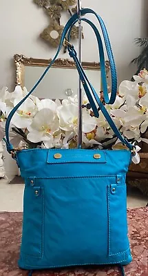 MARC By Marc Jacobs Preppy Turquoise Nylon Sia Crossbody Bag EUC! $248 • $101.99