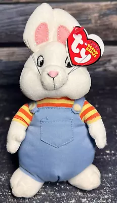 Rare & Retired Ty Beanie Baby~max The Bunny Rabbit From Nck Jr Max & Ruby 7 ~new • $24.48