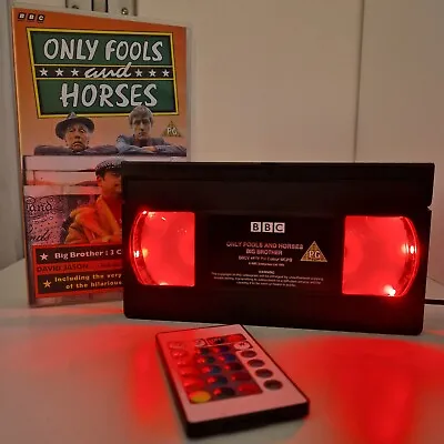 Only Fools And Horses USB LED VHS Tape Lamp Xmas Gift Present Retro Light BBC • £19.99