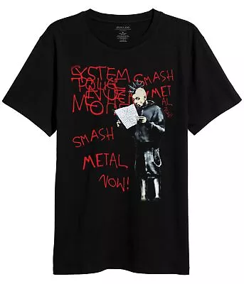 Elevenparis Mens Smash Metal Graphic T-Shirt Black X-Large • £33.14