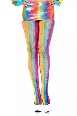 Music Legs Zig Zag Rainbow Tights 39093 • £11