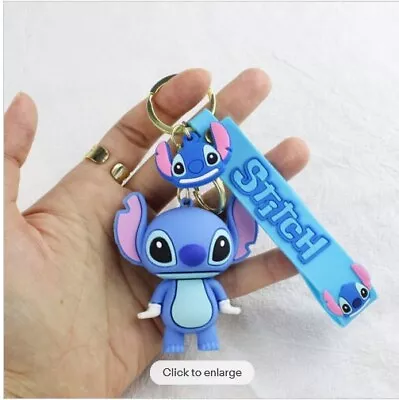 New Cartoon  Lovely Stitch Keychain Pendant Car Key Chain Keychain Acces Gift • £3.59