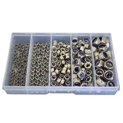 Kit Size 225 Nyloc Nut M4 M5 M6 M8 M10 Stainless Steel G304 Grade SS #185 • $37