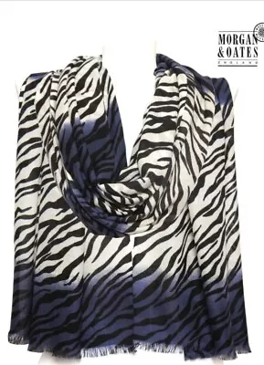 Morgan And Oats Zebra Scarf Wool Cashmere Mix • £5